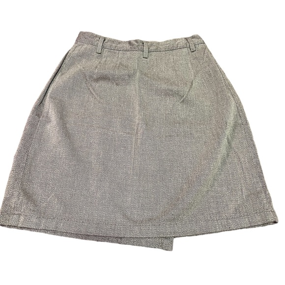 AT DENIM 100% COTTON WRAP AROUND MIDI SKIRT TAN SIZE 2 - Picture 3 of 8